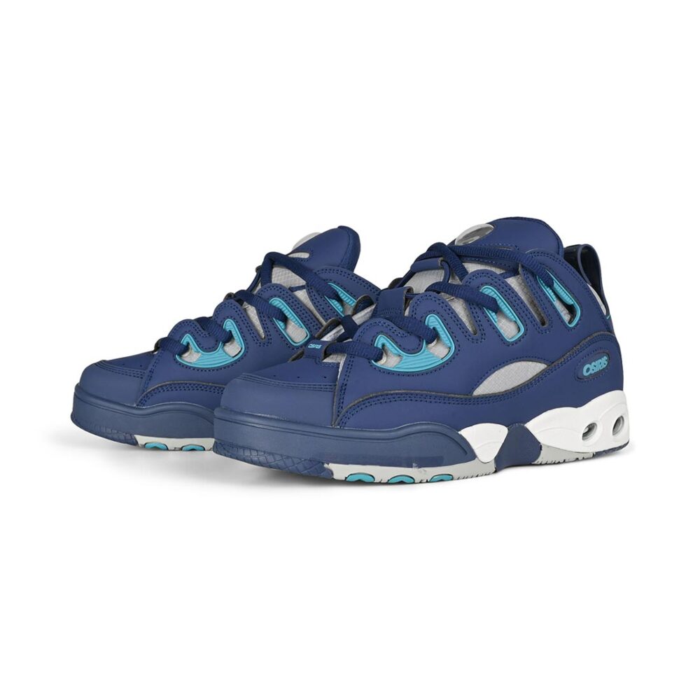 Osiris D3 E Skate Shoes - Navy/Grey/Blue