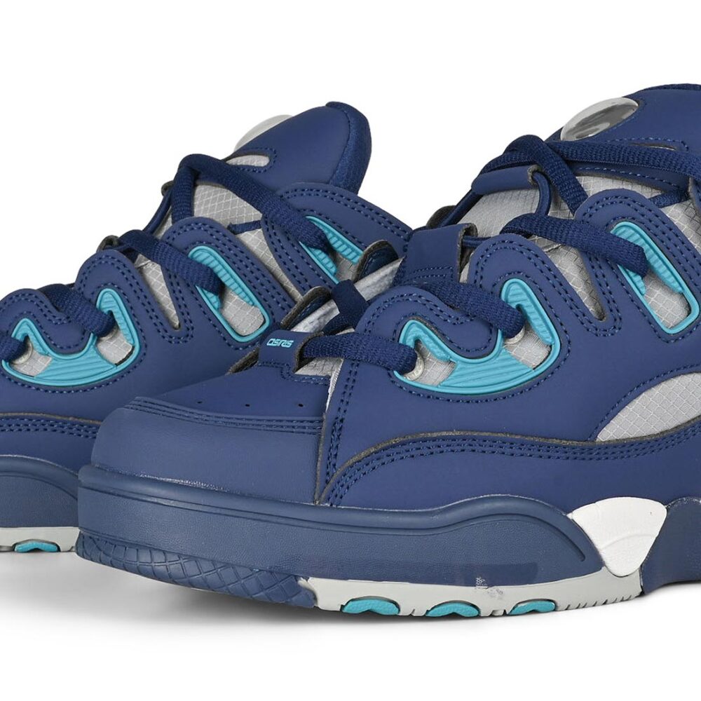 Osiris D3 E Skate Shoes - Navy/Grey/Blue