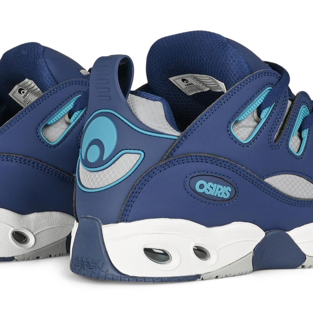 Osiris D3 E Skate Shoes - Navy/Grey/Blue