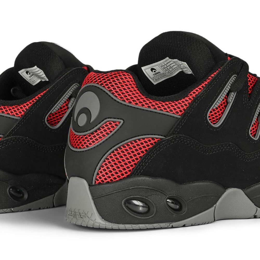 Osiris D3 OG Skate Shoes - Black/Grey/Red