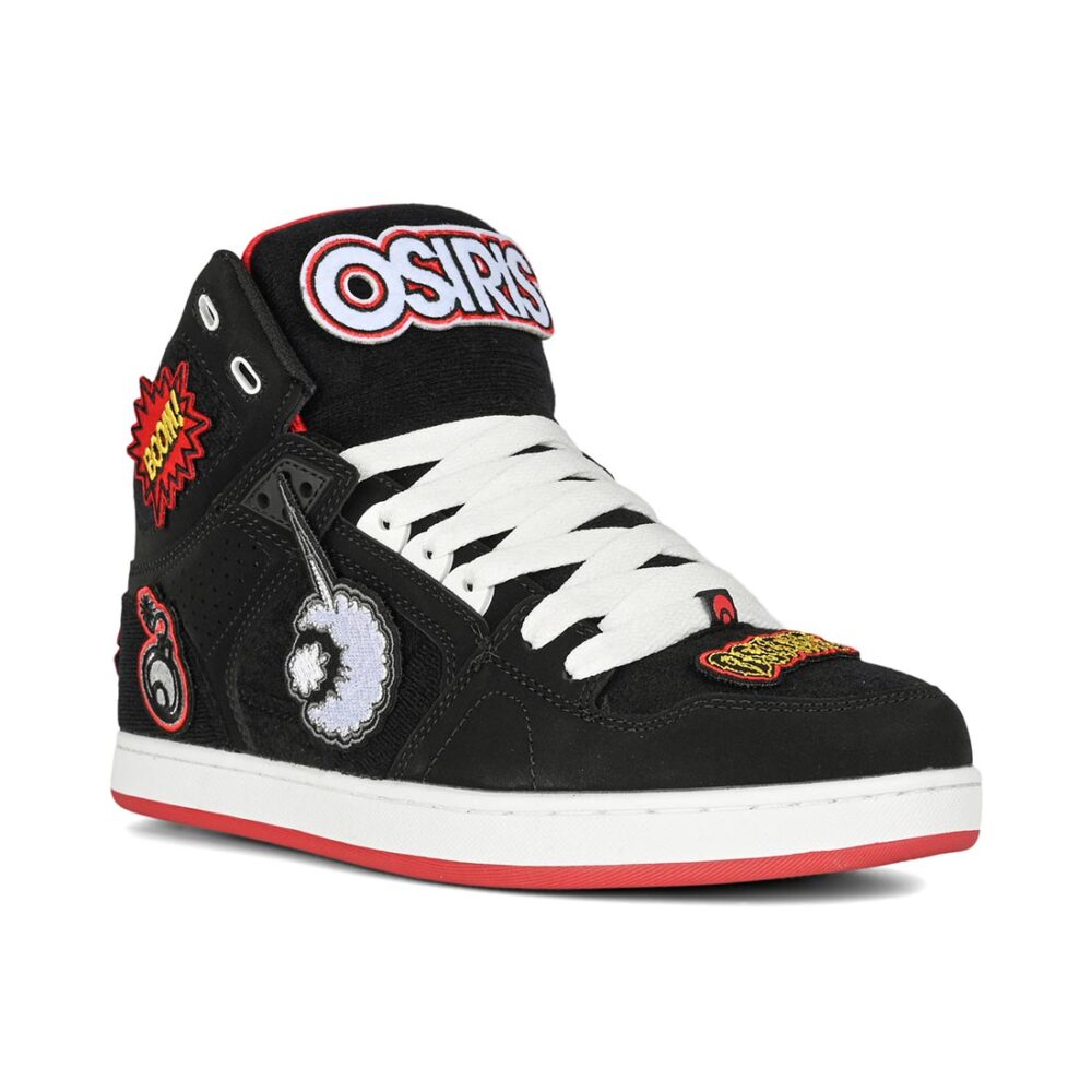 Osiris NYC 83 CLK High Top Shoes - Black/Red