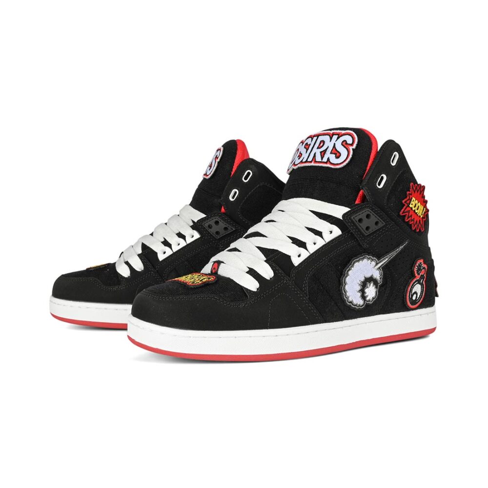 Osiris NYC 83 CLK High Top Shoes - Black/Red