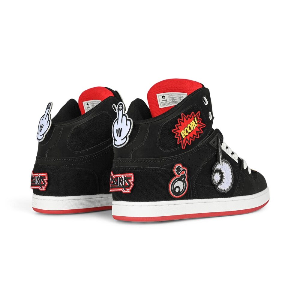 Osiris NYC 83 CLK High Top Shoes - Black/Red