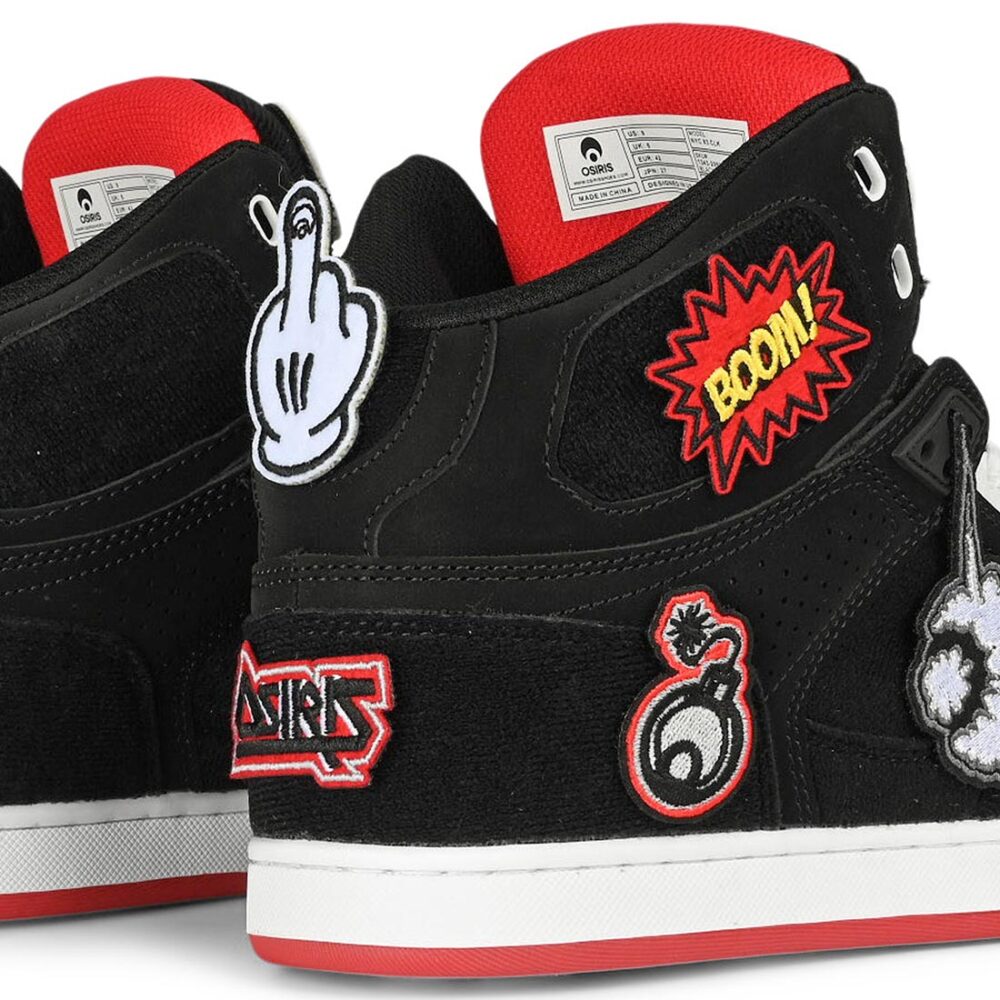 Osiris NYC 83 CLK High Top Shoes - Black/Red