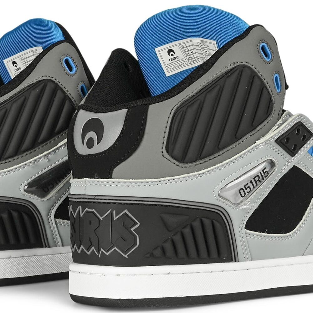 Osiris NYC 83 XRP High Top Shoes - Grey/Black/Cyan