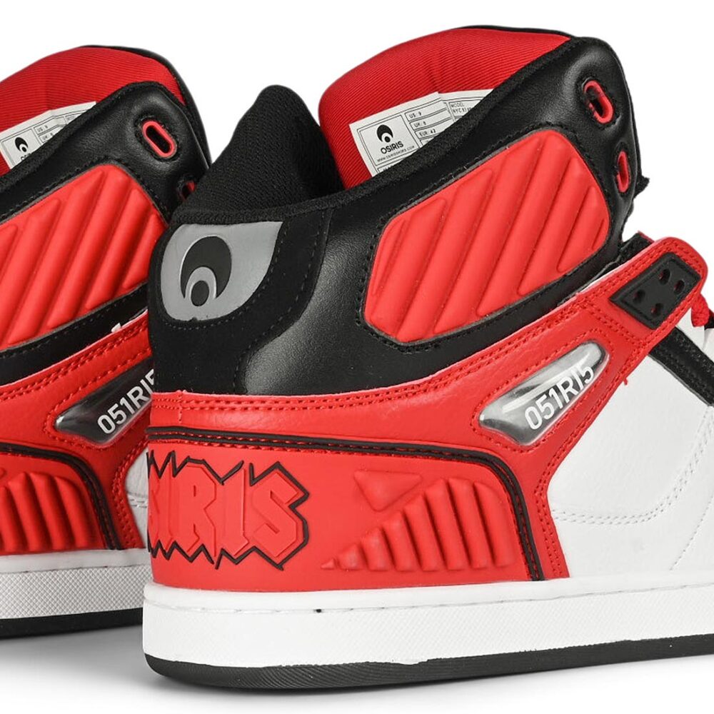 Osiris NYC 83 XRP High Top Shoes - White/Red/Black
