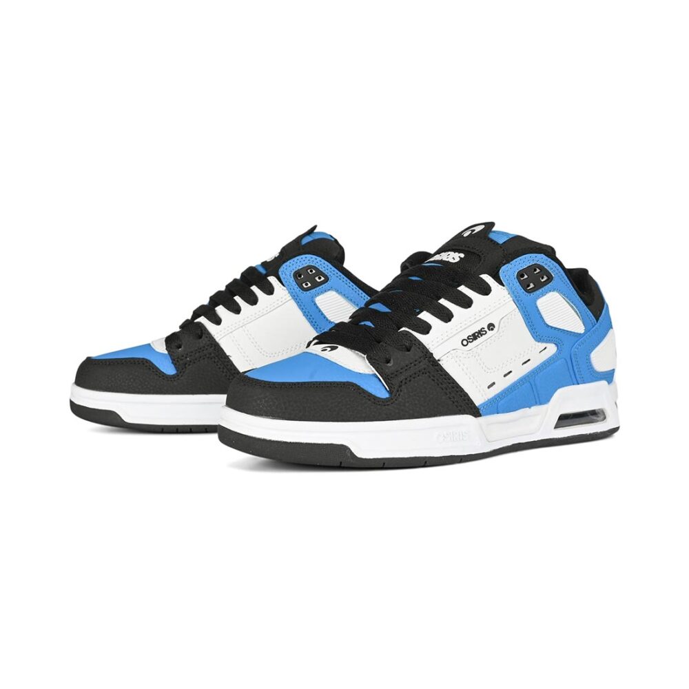 Osiris Peril Skate Shoes - Black/White/Blue