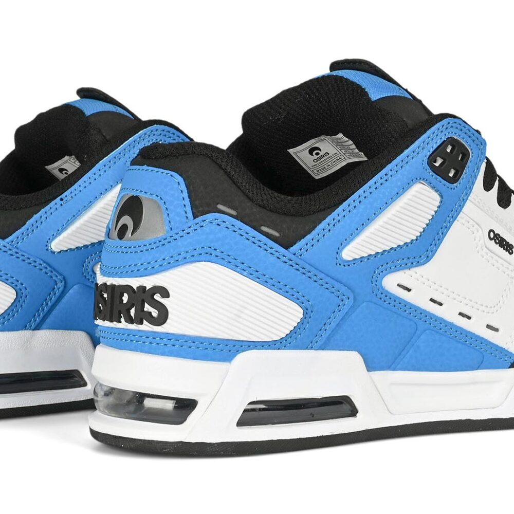 Osiris Peril Skate Shoes - Black/White/Blue