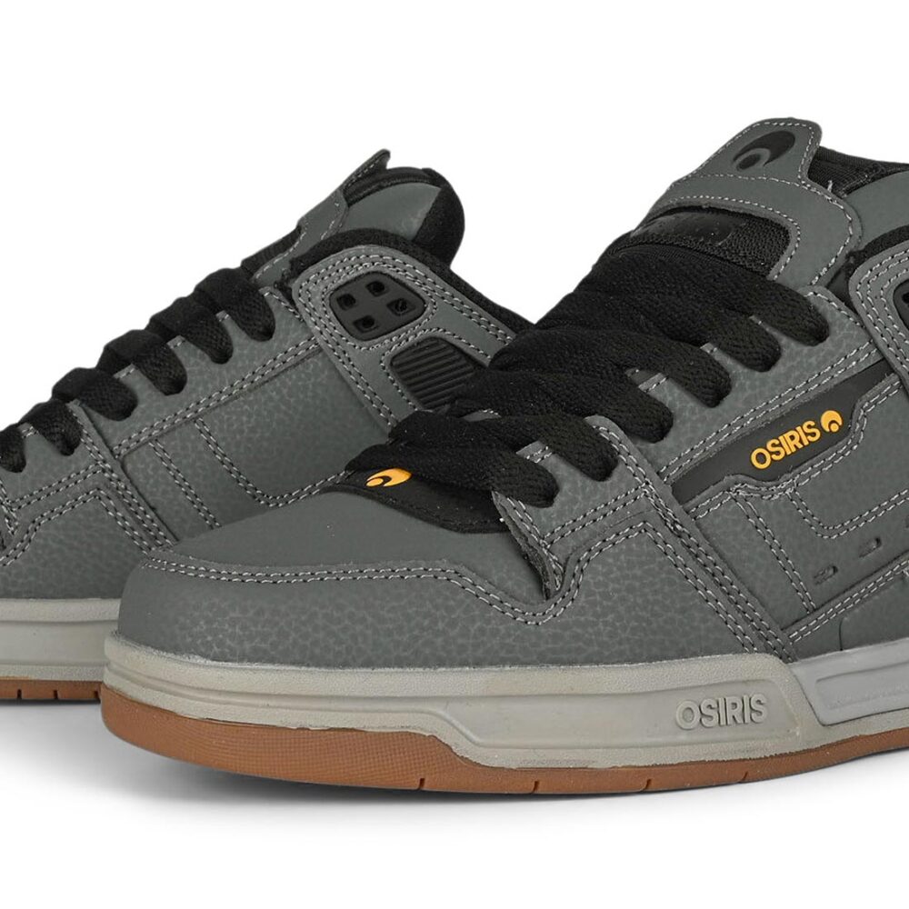 Osiris Peril Skate Shoes - Charcoal/Black/Gold