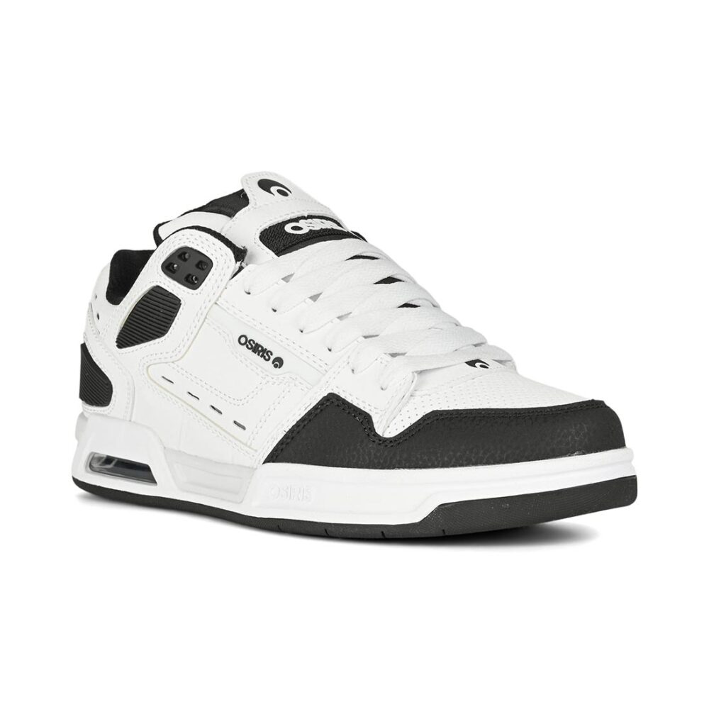 Osiris Peril Skate Shoes - White/Black/Grey