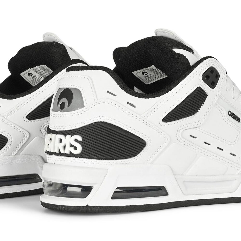 Osiris Peril Skate Shoes - White/Black/Grey
