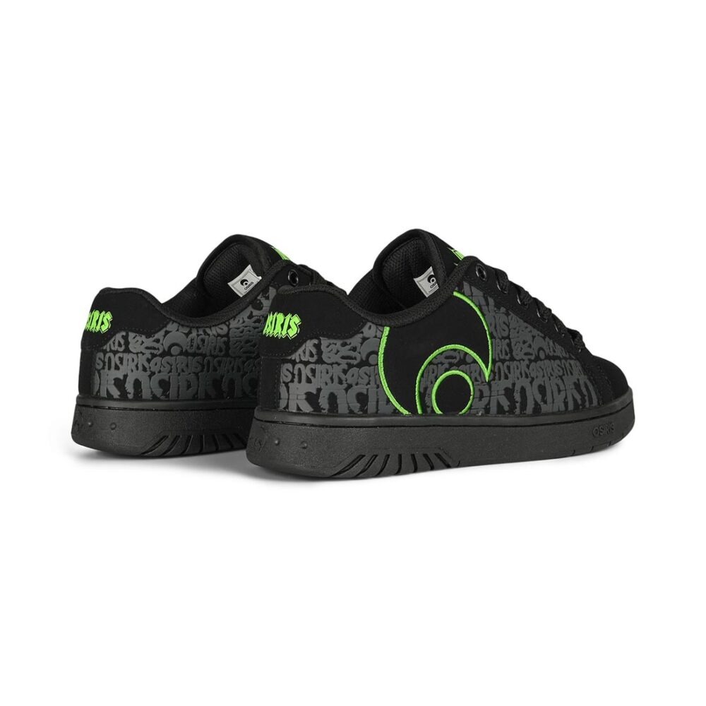 Osiris Troma Alt Skate Shoes - Black/Black/Green
