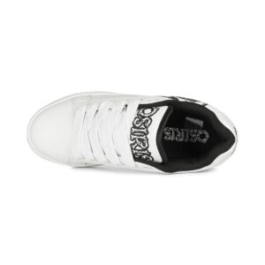 Osiris Troma Alt Skate Shoes - White/Black/Skull