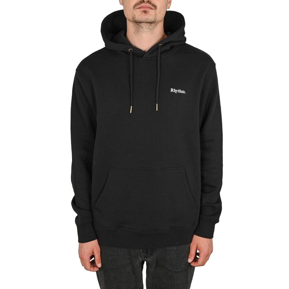 Rhythm Brand Fleece Pullover Hoodie - Black