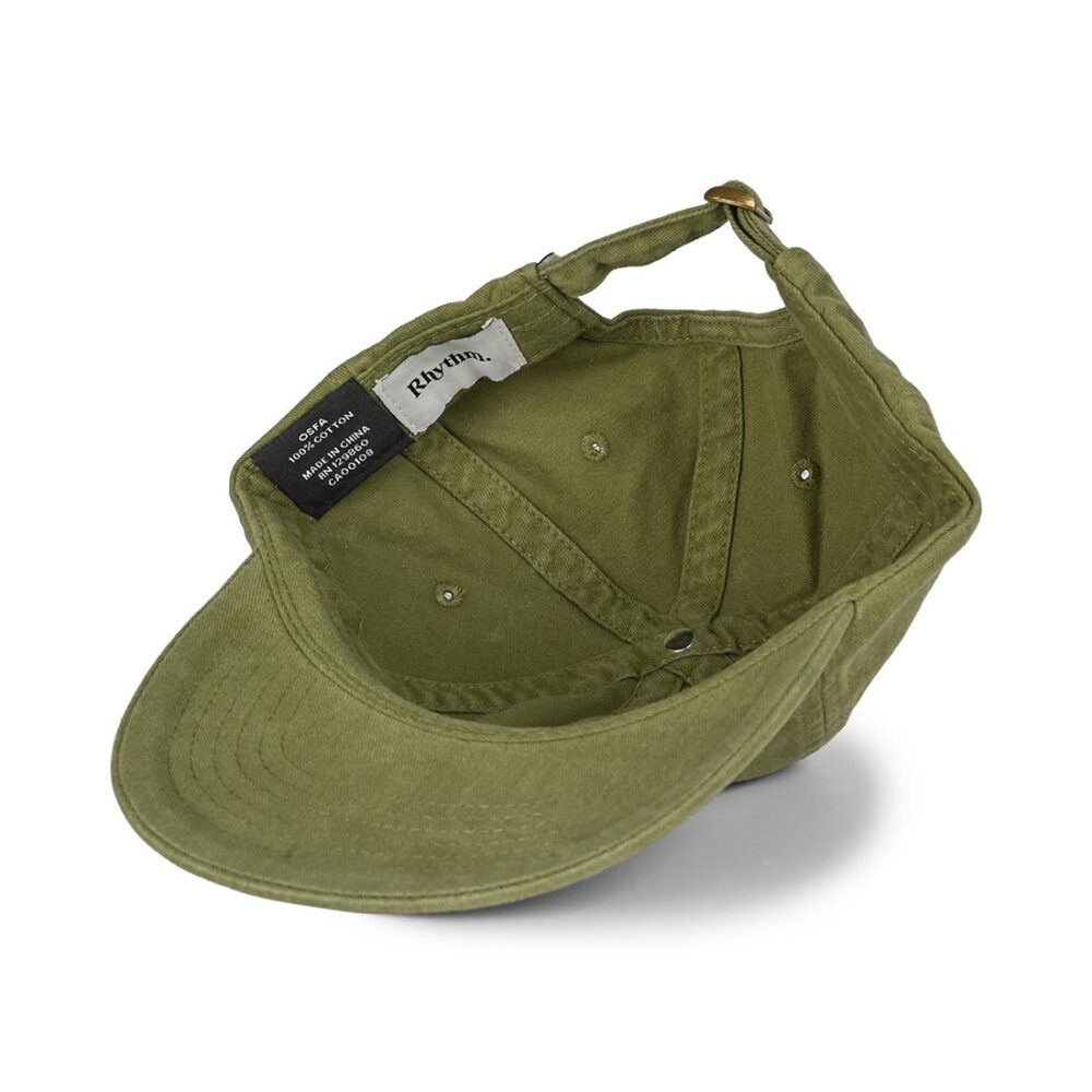 Rhythm Essential Brushed Twill Strapback Cap - Dill