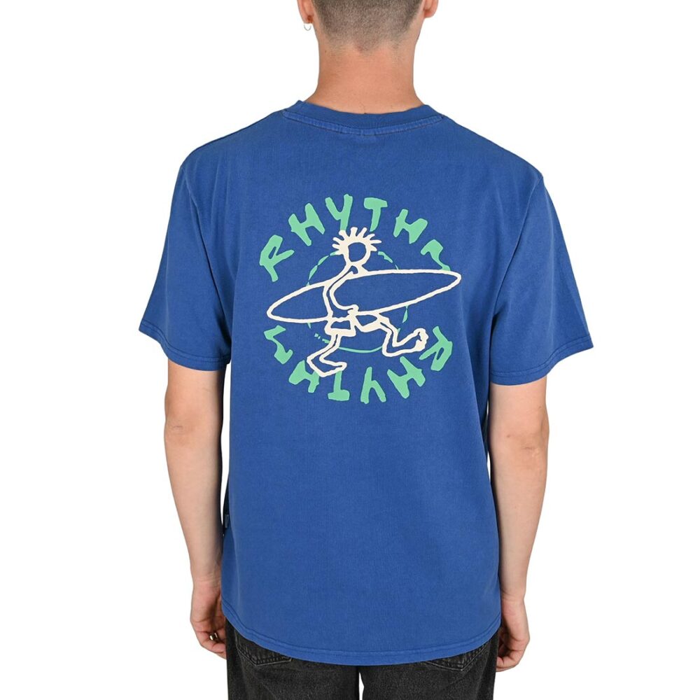 Rhythm Jaunt Vintage Short-Sleeve T-Shirt - Cobalt