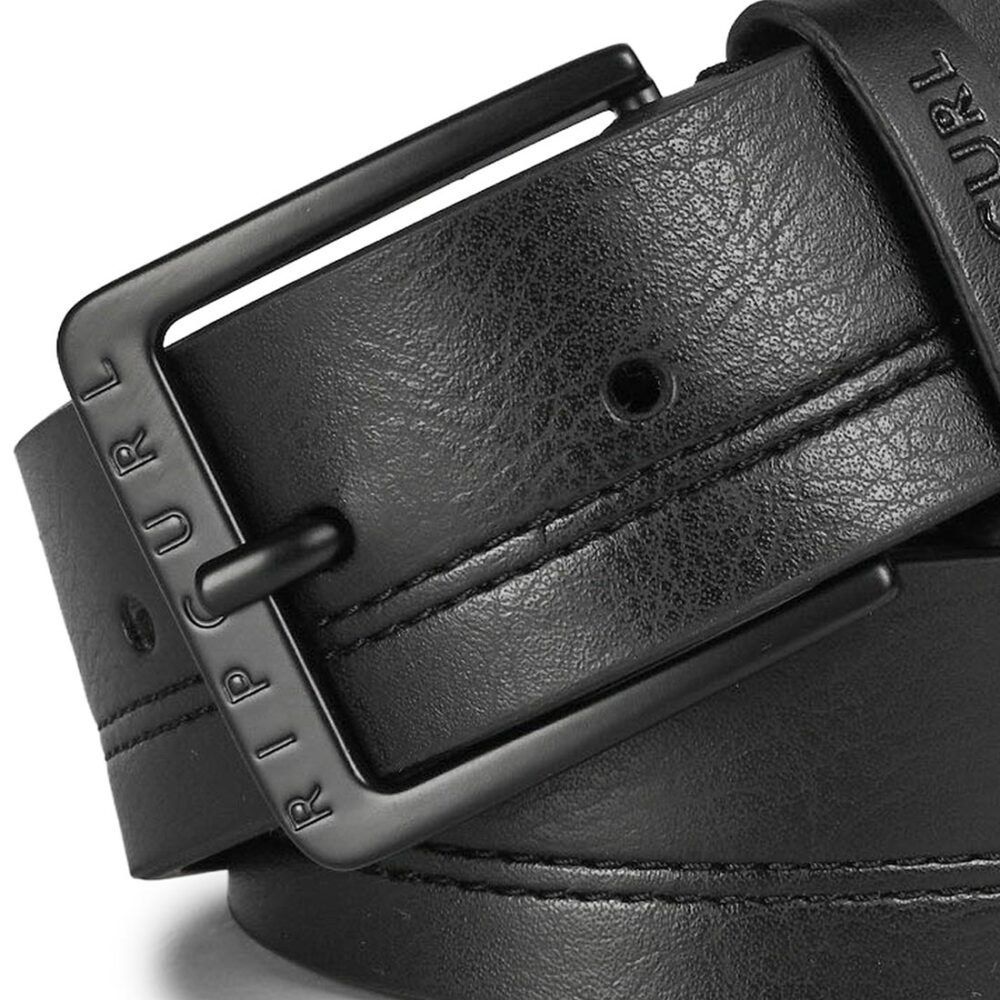 Rip Curl Double Stitch PU Belt - Black