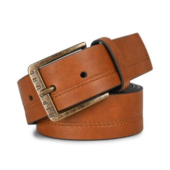 Rip Curl Double Stitch PU Belt - Brown