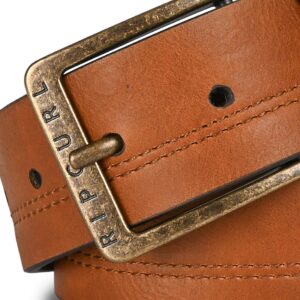 Rip Curl Double Stitch PU Belt - Brown