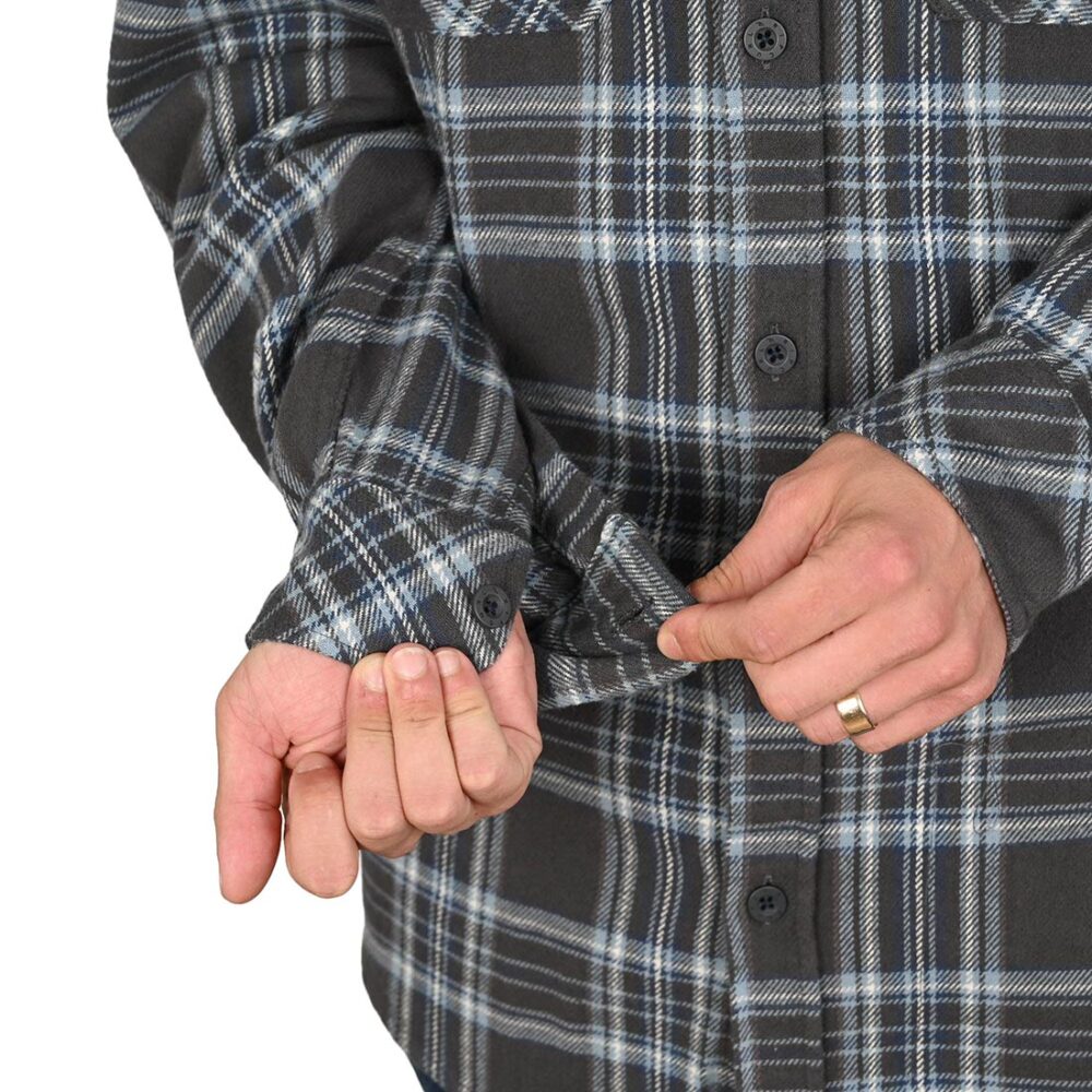 Rip Curl Griffin Flannel L/S Shirt - Washed Black