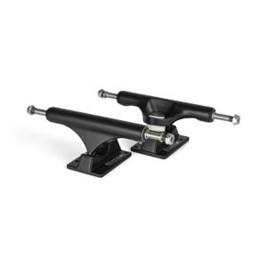 Slappy Hollow Lights Ultra Low Inverted Skateboard Trucks (Pair) - Matte Black/Black Gold