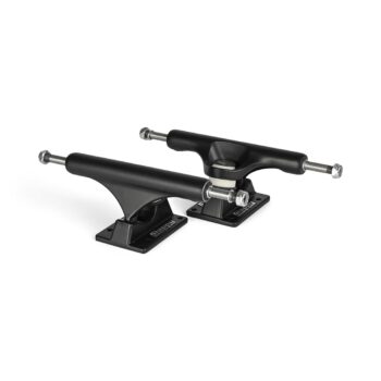 Slappy Hollow Lights Ultra Low Inverted Skateboard Trucks (Pair) - Matte Black/Black Gold