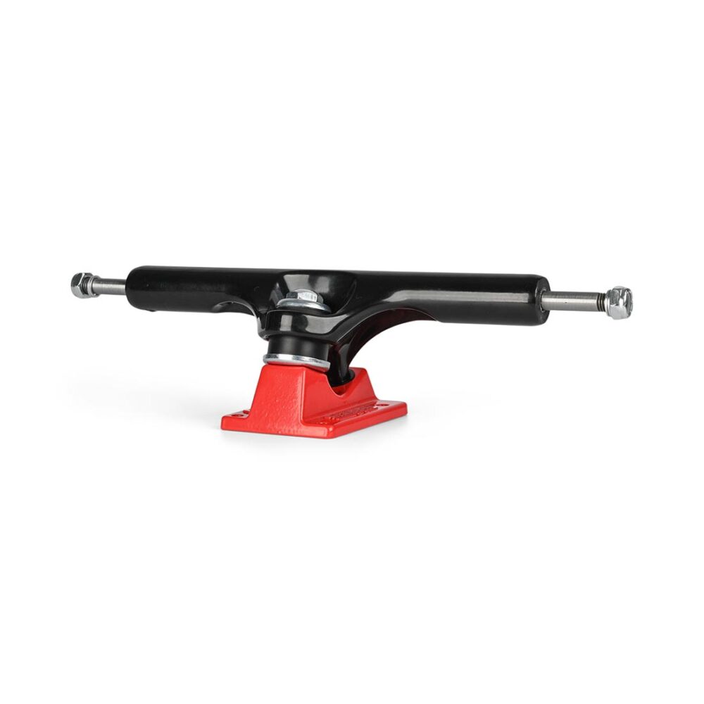 Slappy ST1 Hollow Inverted Curb Killer II 10.5" Skateboard Trucks (Pair) - Black/Red