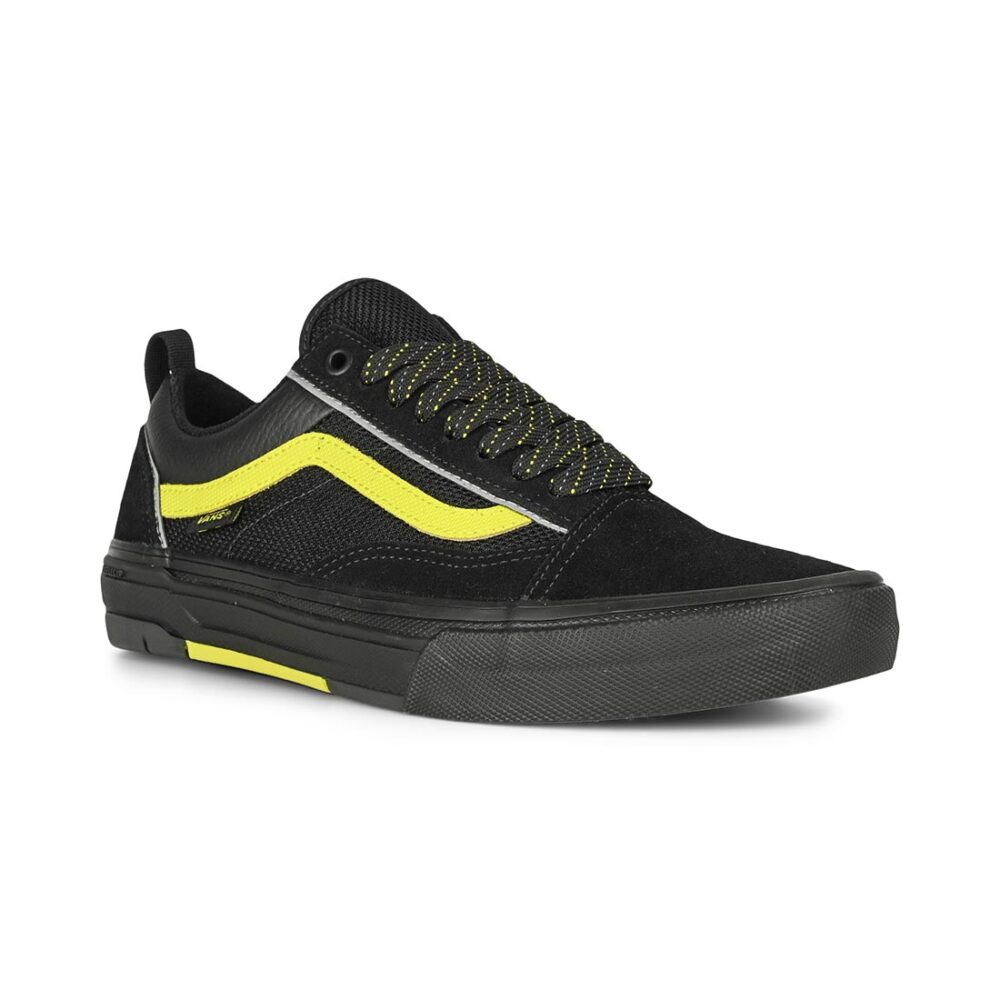 Vans Old Skool Wafflecup Skate Shoes - Reflective Black/Lime