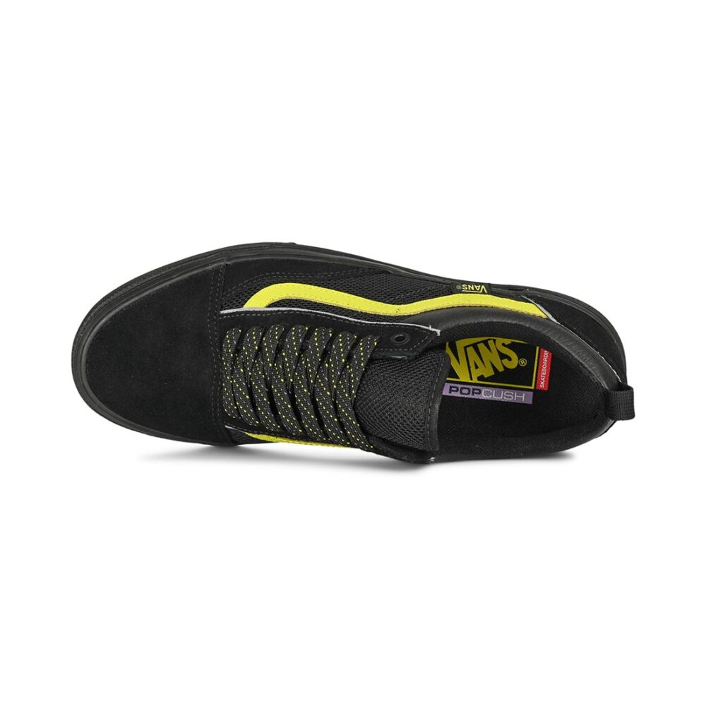 Vans Old Skool Wafflecup Skate Shoes - Reflective Black/Lime