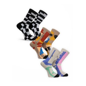 Volcom Carrau Print Mixer Socks 3 Pack - Multi