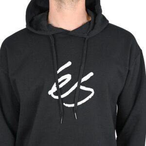 eS Script Pullover Hoodie - Black/White