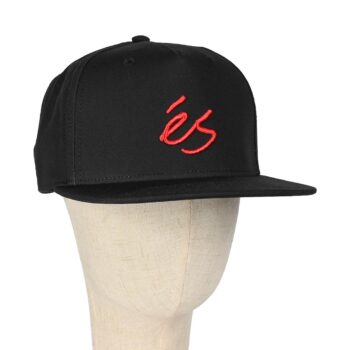 eS Script Snapback Cap – Black