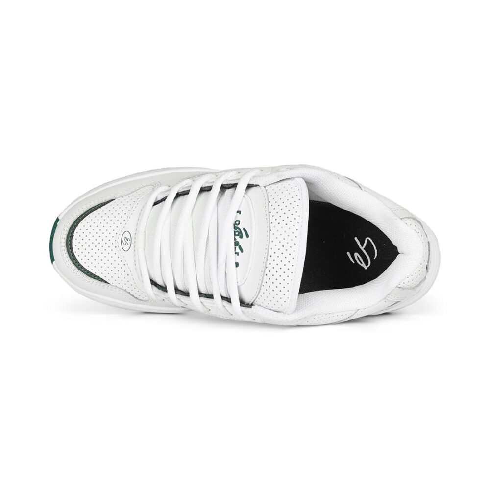 eS TJ Rogers Skate Shoes - White/Green