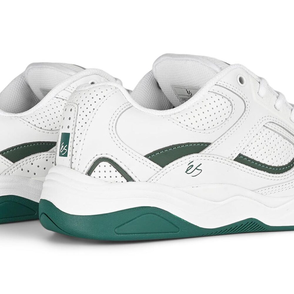 eS TJ Rogers Skate Shoes - White/Green