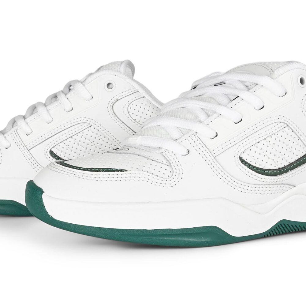 eS TJ Rogers Skate Shoes - White/Green