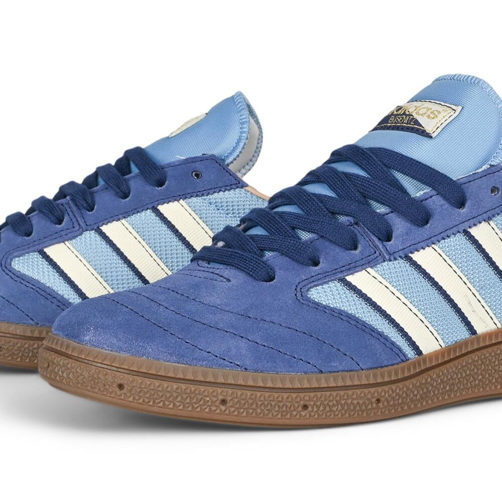 Adidas Busenitz Vintage Skate Shoes - Dark Blue/White/Gum