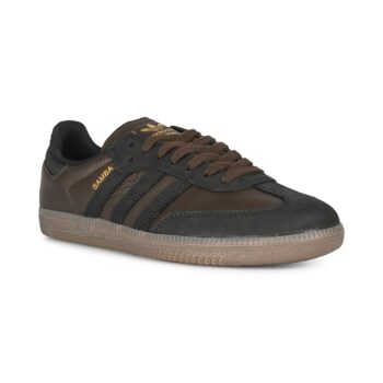 Adidas Samba ADV Skate Shoes - Dark Brown/Black/Gum