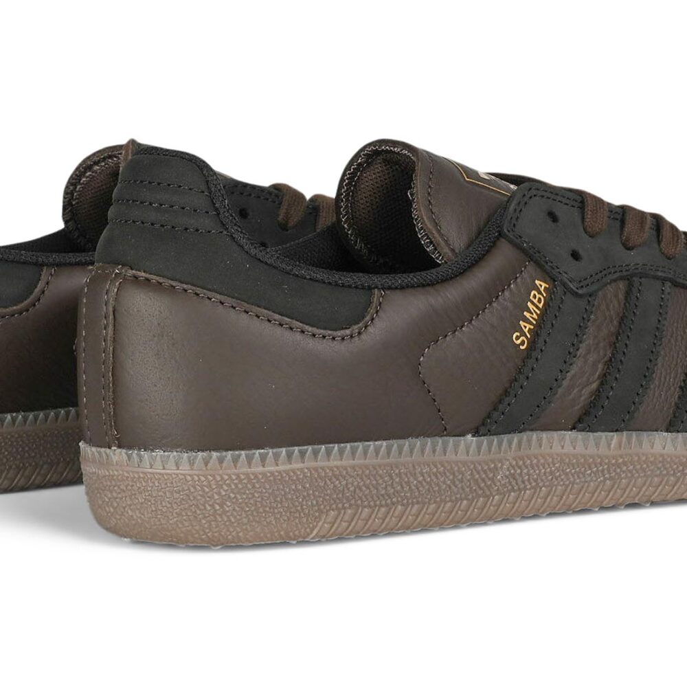 Adidas Samba ADV Skate Shoes - Dark Brown/Black/Gum