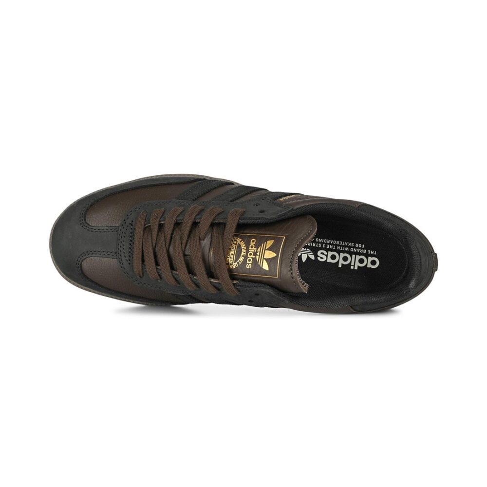 Adidas Samba ADV Skate Shoes - Dark Brown/Black/Gum