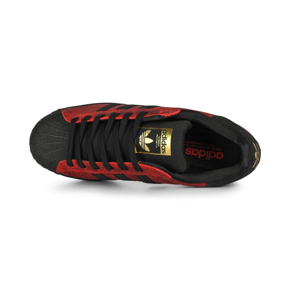 Adidas Superstar ADV Skate Shoes - Better Scarlet/Black/Gold Metallic