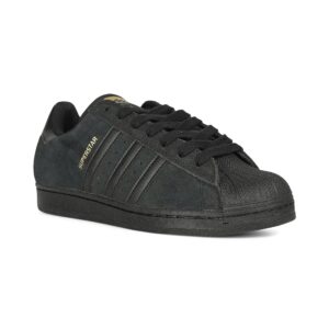 Adidas Superstar ADV Skate Shoes - Black/Black/Gold Metallic