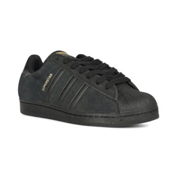 Adidas Superstar ADV Skate Shoes - Black/Black/Gold Metallic