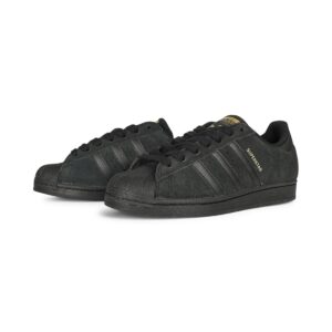 Adidas Superstar ADV Skate Shoes - Black/Black/Gold Metallic