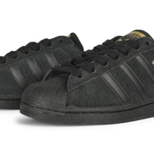 Adidas Superstar ADV Skate Shoes - Black/Black/Gold Metallic