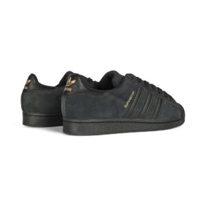 Adidas Superstar ADV Skate Shoes - Black/Black/Gold Metallic