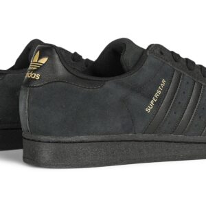 Adidas Superstar ADV Skate Shoes - Black/Black/Gold Metallic