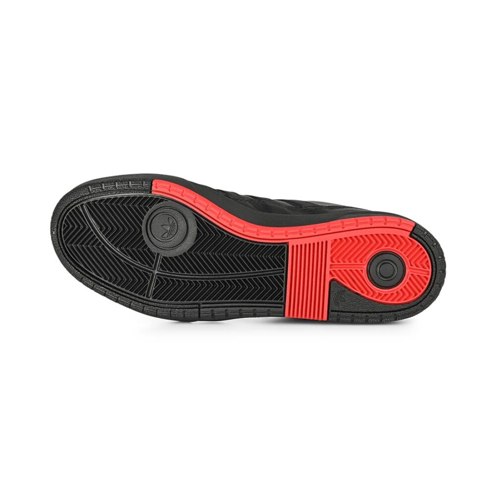 Adidas Tyshawn II Skate Shoes - Black/Black/Better Scarlet