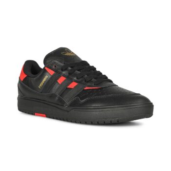 Adidas Tyshawn II Skate Shoes - Black/Black/Better Scarlet