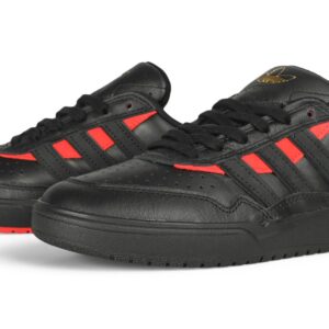 Adidas Tyshawn II Skate Shoes - Black/Black/Better Scarlet