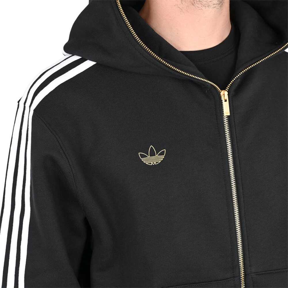 Adidas Tyshawn Track Jacket Zip-Up Hoodie - Black/White